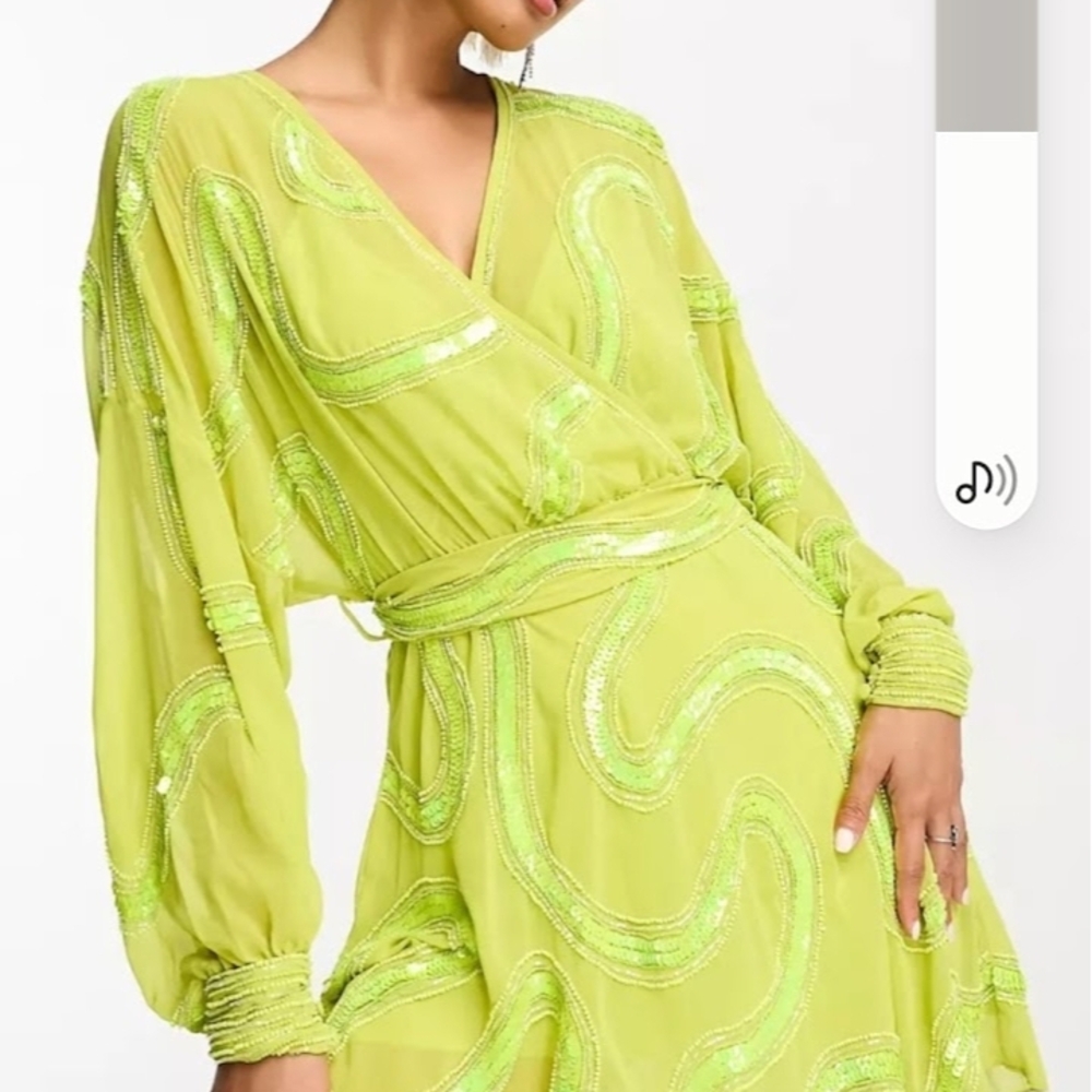 ASOS Lime Green Mini Dress